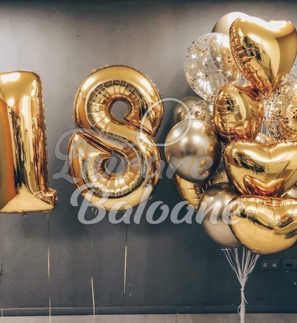 Buchet Baloane 18 ani (LB-12015)