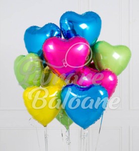 13 Baloane Inimi cu Heliu Multicolore (LB-13055)