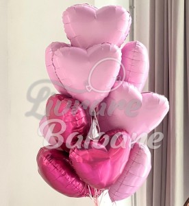 Buchet din Baloane Inimi cu Heliu (LB-16030)