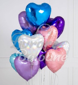 Buchet Baloane cu Heliu Multicolore (LB-13053)