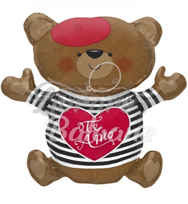 Balon cu Heliu Te Amo Frenchie Bear