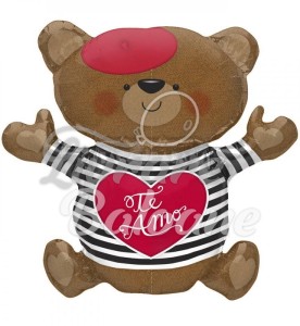 Balon cu Heliu Te Amo Frenchie Bear