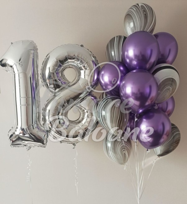 Buchet Baloane cu Heliu (LB-12034)