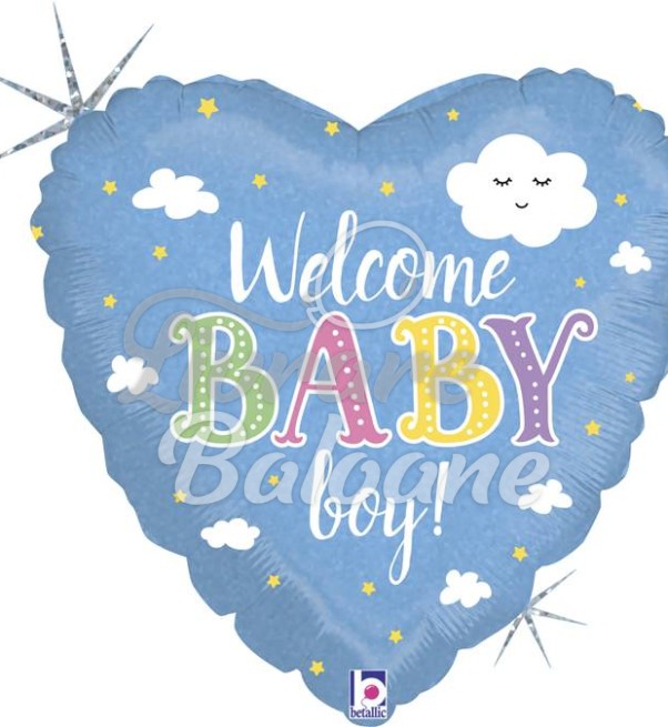 Welcome Baby BOY Holographic (LB-14031)